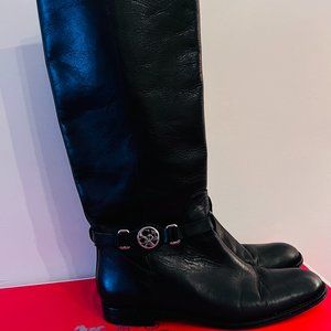 Coach Mysie Leather Black Boot Size 6.5 M